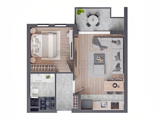 1+1 Wohnung in Altyntasch - Antalya 