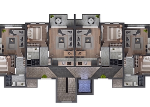 1+1 Wohnung in Altyntasch - Antalya 