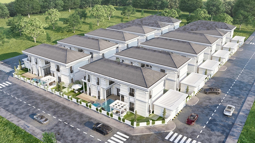 Villa mit 5+1 Grundrissen in der Region Doshemealty - Antalya 