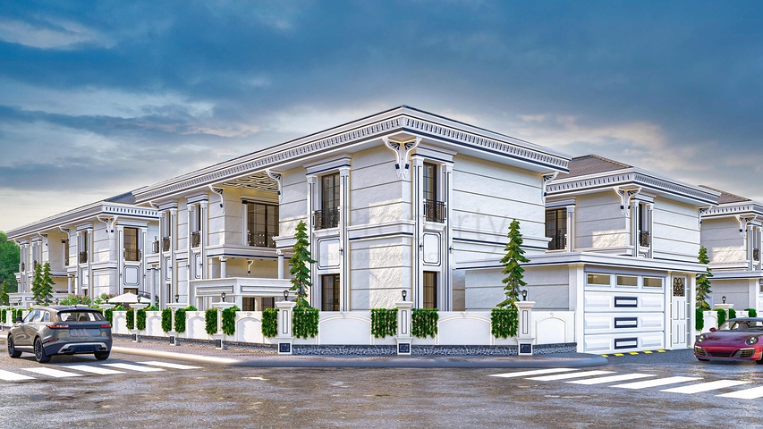 Villa mit 5+1 Grundrissen in der Region Doshemealty - Antalya 