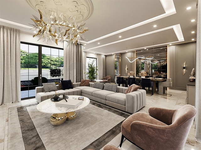 Villa mit 5+1 Grundrissen in der Region Doshemealty - Antalya 