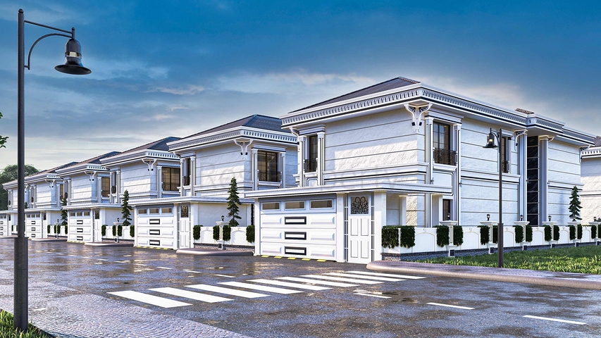 Villa mit 5+1 Grundrissen in der Region Doshemealty - Antalya 