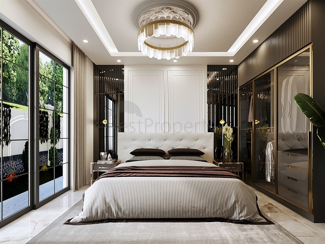 Villa mit 5+1 Grundrissen in der Region Doshemealty - Antalya 