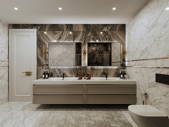 Villa mit 5+1 Grundrissen in der Region Doshemealty - Antalya 