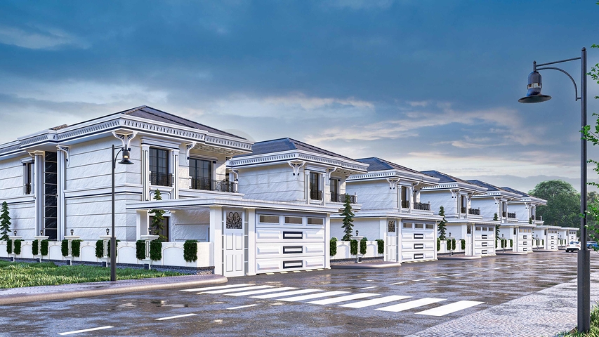 Villa mit 5+1 Grundrissen in der Region Doshemealty - Antalya 