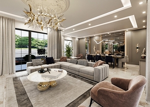 Villa mit 5+1 Grundrissen in der Region Doshemealty - Antalya 