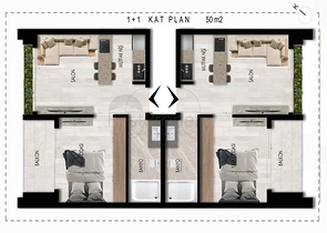 1+1 und 2+1 Wohnungen im Stadtteil Kepez - Antalya 