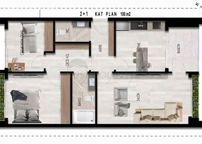 1+1 und 2+1 Wohnungen im Stadtteil Kepez - Antalya 
