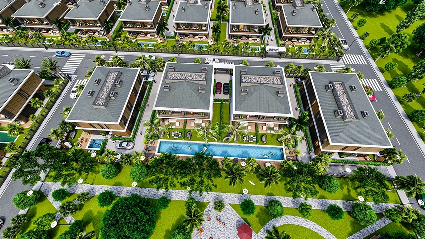 Investitionsprojekt von Villen im Wohnbezirk Ermenek - Antalya 