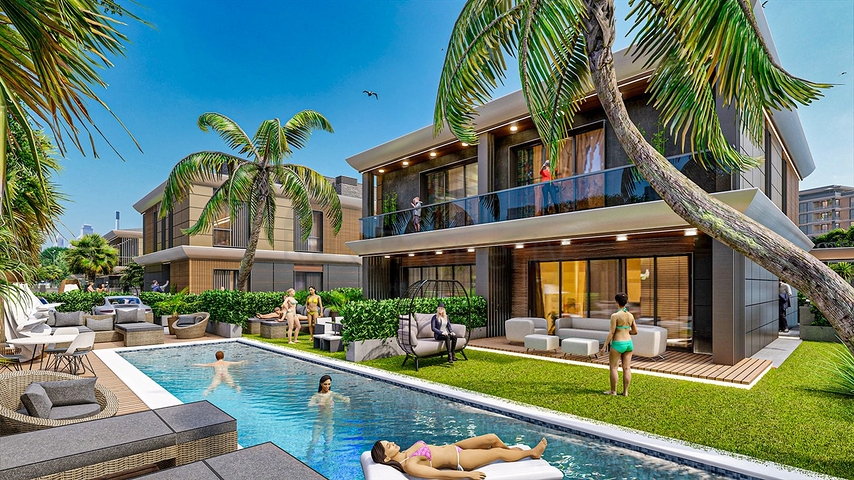 Investitionsprojekt von Villen im Wohnbezirk Ermenek - Antalya 