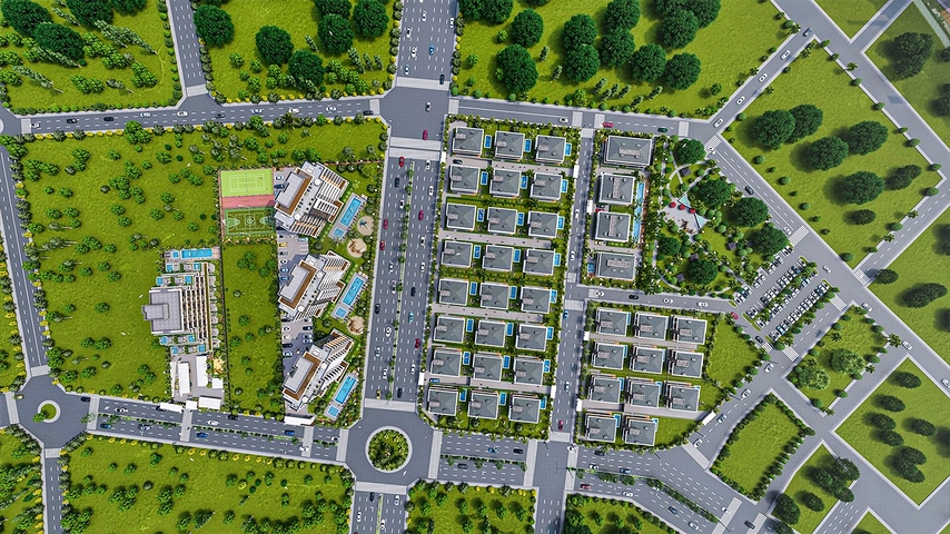 Investitionsprojekt von Villen im Wohnbezirk Ermenek - Antalya 