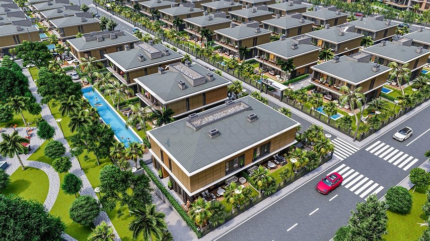 Investitionsprojekt von Villen im Wohnbezirk Ermenek - Antalya 