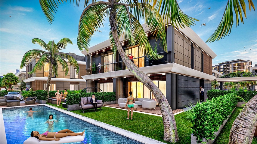 Investitionsprojekt von Villen im Wohnbezirk Ermenek - Antalya 