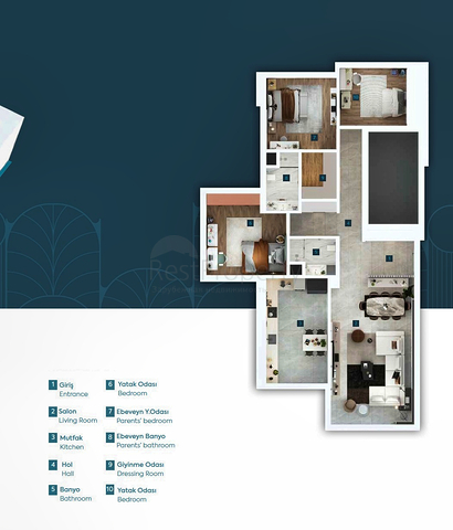 Apartment mit 4+1 Grundriss im Stadtteil Doshemealty - Antalya 