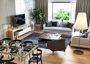 Apartment mit 4+1 Grundriss im Stadtteil Doshemealty - Antalya 