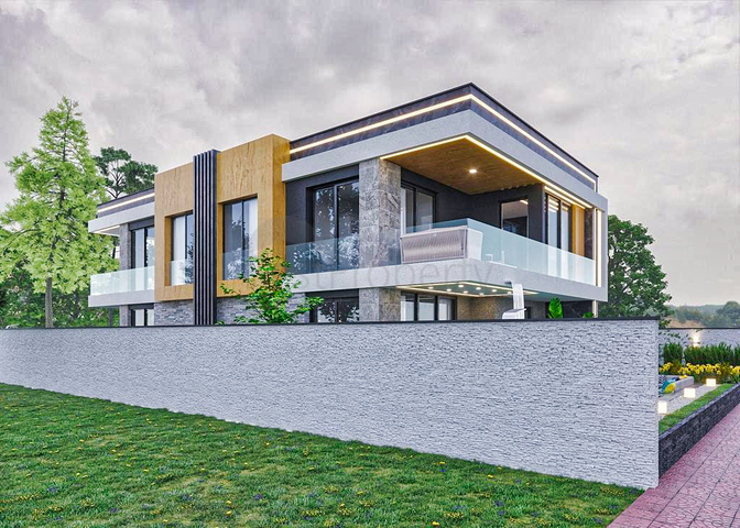 4+1-Villa in der Region Doshemealty - Antalya 