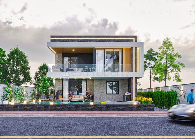 4+1-Villa in der Region Doshemealty - Antalya 