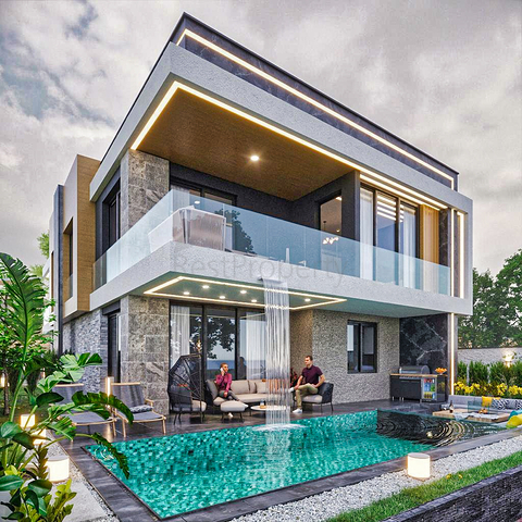 4+1-Villa in der Region Doshemealty - Antalya 