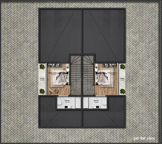 4+1-Villa in Altynkale - Antalya 