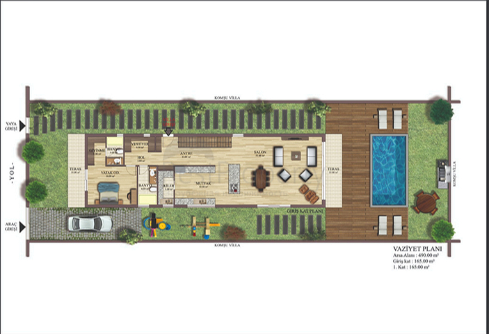 5+1-Villen im Stadtteil Doshemealty - Antalya 