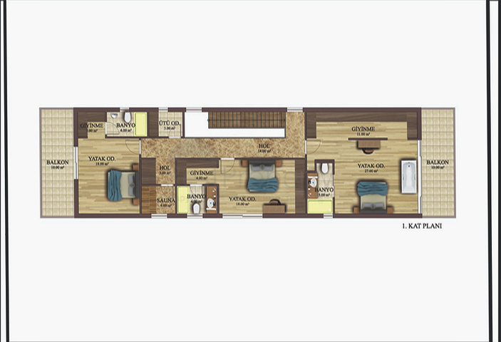 5+1-Villen im Stadtteil Doshemealty - Antalya 