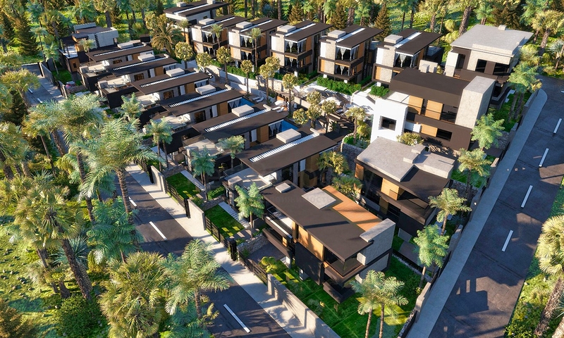 4+1-Villen im Stadtteil Side - Antalya 