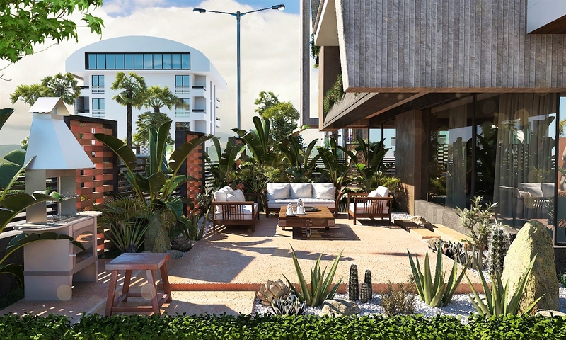 Wohnungen planen 2+1,3+1 und 4+1 Maisonette im Wohnbezirk Persimmon - Antalya 