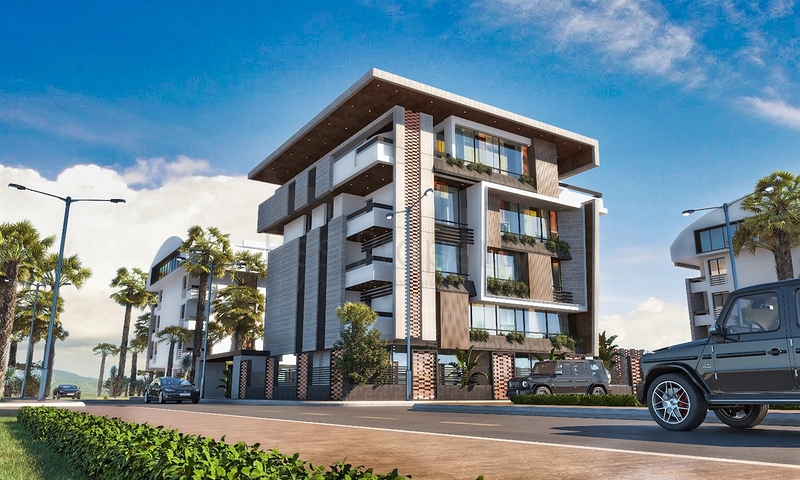 Wohnungen planen 2+1,3+1 und 4+1 Maisonette im Wohnbezirk Persimmon - Antalya 