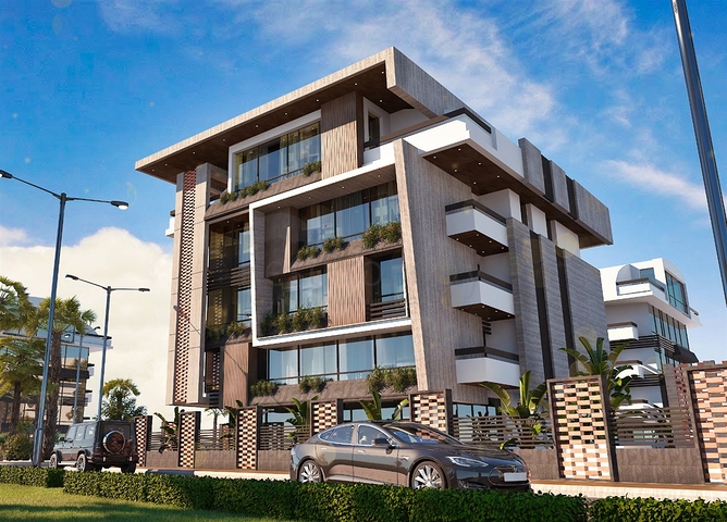 Wohnungen planen 2+1,3+1 und 4+1 Maisonette im Wohnbezirk Persimmon - Antalya 