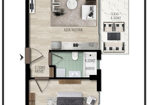 Schöner Komplex im angesehenen Stadtteil Liman - Antalya 