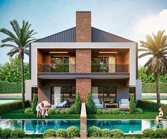 Villen in einem 4+1-Komplex in der Region Doshemealty - Antalya 