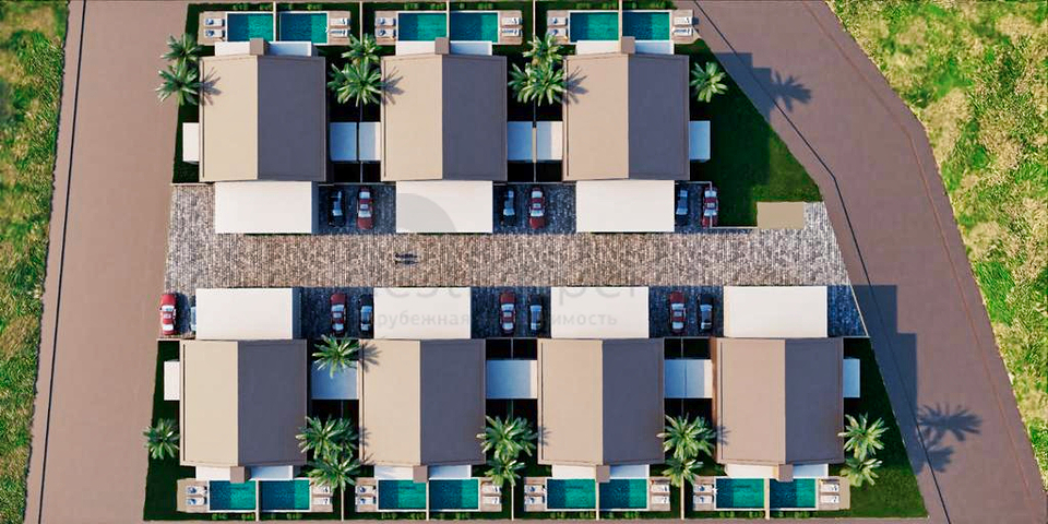 Villen in einem 4+1-Komplex in der Region Doshemealty - Antalya 