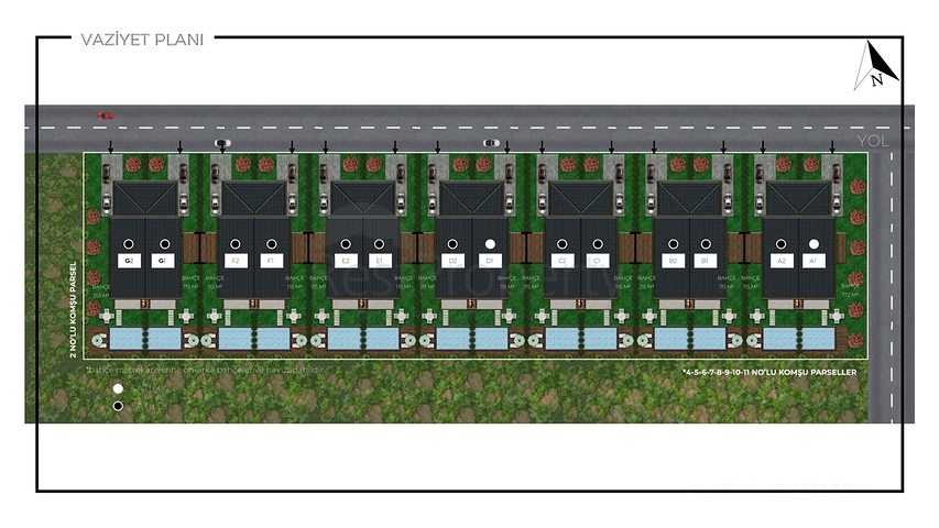 4+1-Villen im Stadtteil Doshemealty - Antalya 