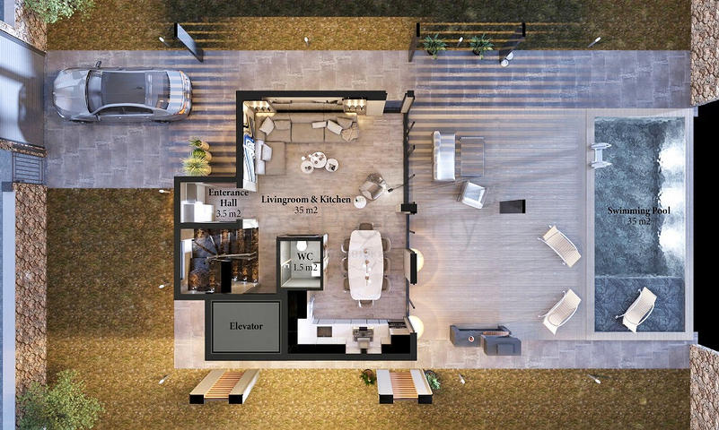 3+1-Villa in Fethiye - Antalya 