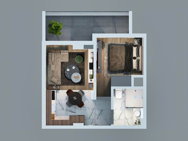 Apartments mit 1+1 Grundriss in Altyntas - Antalya  Apartments mit 1+1 Grundriss in Altyntas - Antalya