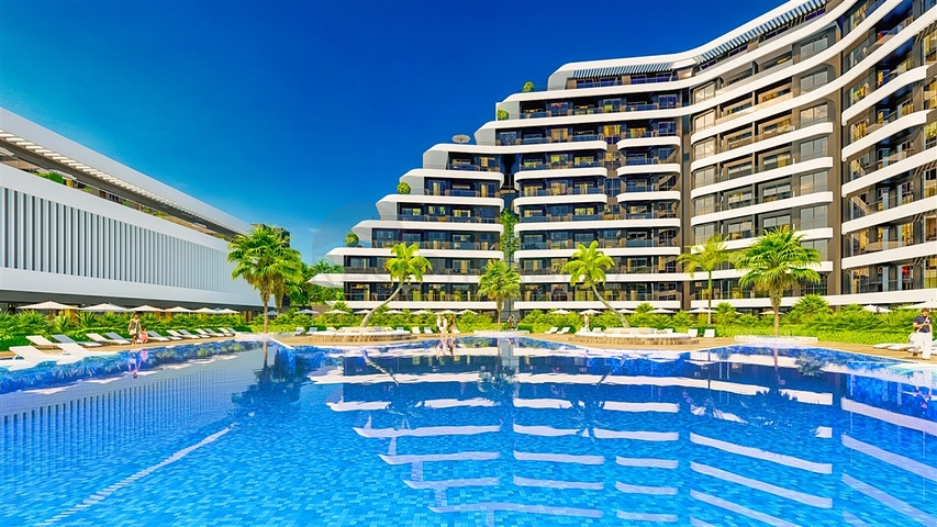 1+1-Apartments in einem Luxus-Komplex im Stadtteil Altyntas - Antalya  1+1-Apartments in einem Luxus-Komplex im Stadtteil Altyntas - Antalya
