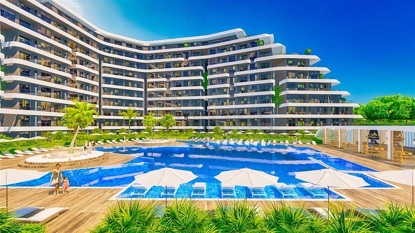 1+1-Apartments in einem Luxus-Komplex im Stadtteil Altyntas - Antalya  1+1-Apartments in einem Luxus-Komplex im Stadtteil Altyntas - Antalya