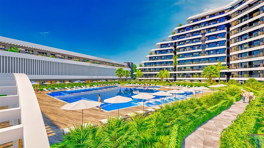 1+1-Apartments in einem Luxus-Komplex im Stadtteil Altyntas - Antalya  1+1-Apartments in einem Luxus-Komplex im Stadtteil Altyntas - Antalya