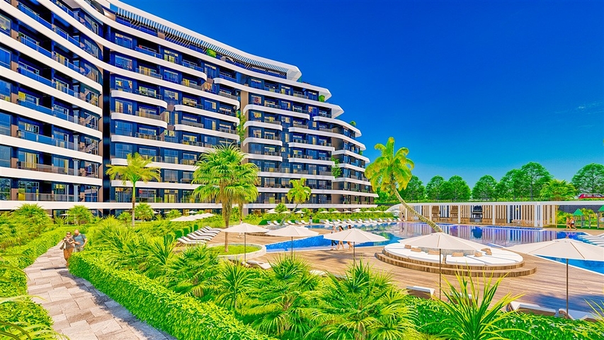 1+1-Apartments in einem Luxus-Komplex im Stadtteil Altyntas - Antalya  1+1-Apartments in einem Luxus-Komplex im Stadtteil Altyntas - Antalya