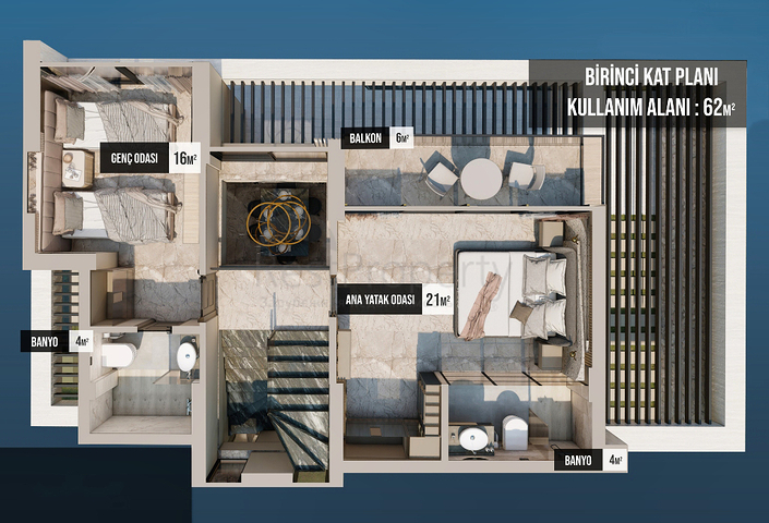 3+1-Villa in Fethiye - Antalya 