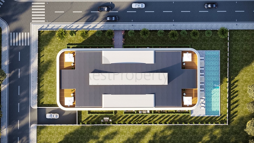 1+1 Wohnung im Wohnbezirk Sarysu - Antalya 