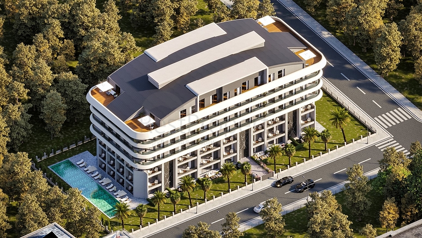 1+1 Wohnung im Wohnbezirk Sarysu - Antalya 