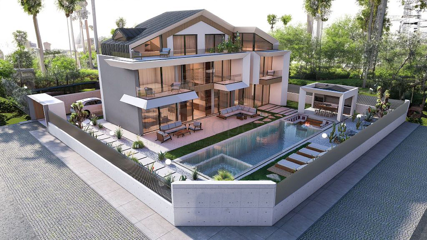 Villa mit 5+1 Grundriss in Fethiye - Antalya 