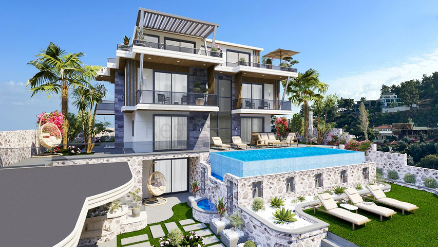 Villa mit 6+1 Grundriss in Fethiye - Antalya 