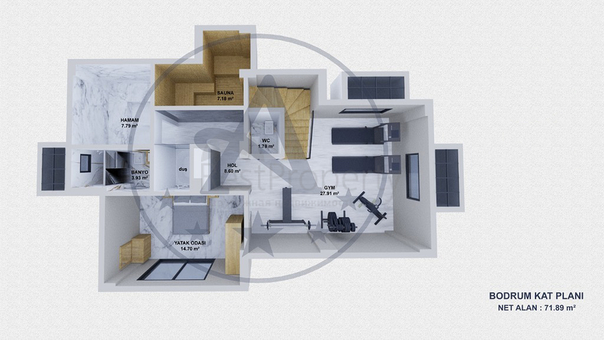 Villa mit 6+1 Grundriss in Fethiye - Antalya 