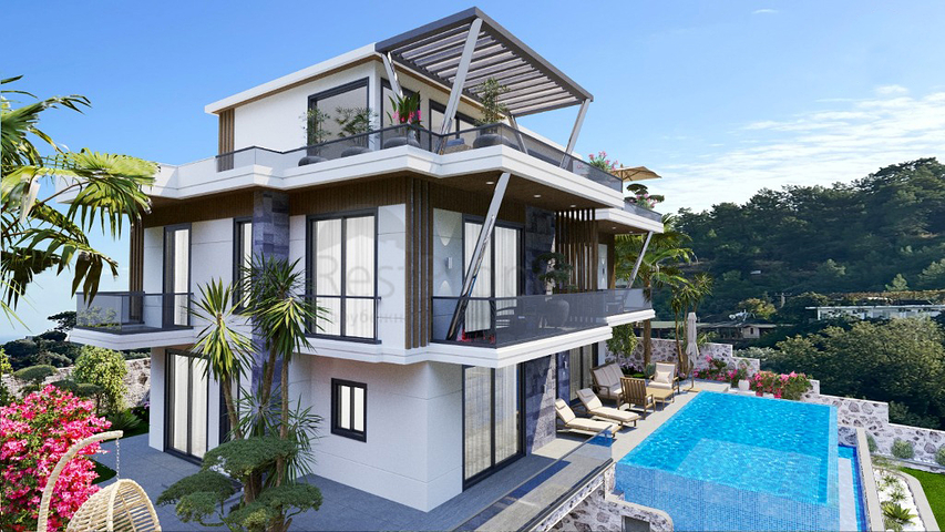 Villa mit 6+1 Grundriss in Fethiye - Antalya 