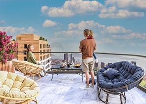 LCD auf dem höchsten Hügel Istanbuls mit Blick auf die Prinzeninseln