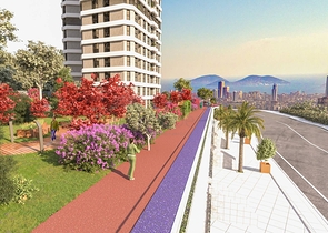 LCD auf dem höchsten Hügel Istanbuls mit Blick auf die Prinzeninseln