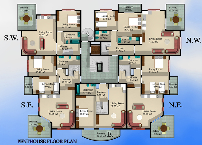 Wohnungen und Penthäuser in Alanya/Oba