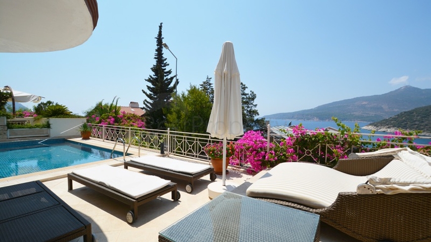 Schöne Villa mit Meerblick in Kalamar, Kalkan            Schöne Villa mit Meerblick in Kalamar, Kalkan
